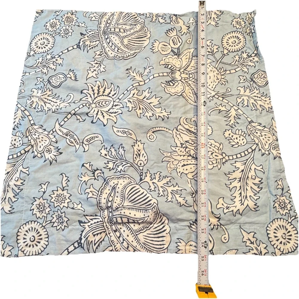 Roberta‎ Roller Rabbit Amanda Blue Decorative Euro Pillow Sham Cover 24x24